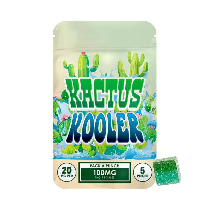 Hidden Hills Pack-A-Punch THCP Gummies 100mg 5pc Kaktus Kooler