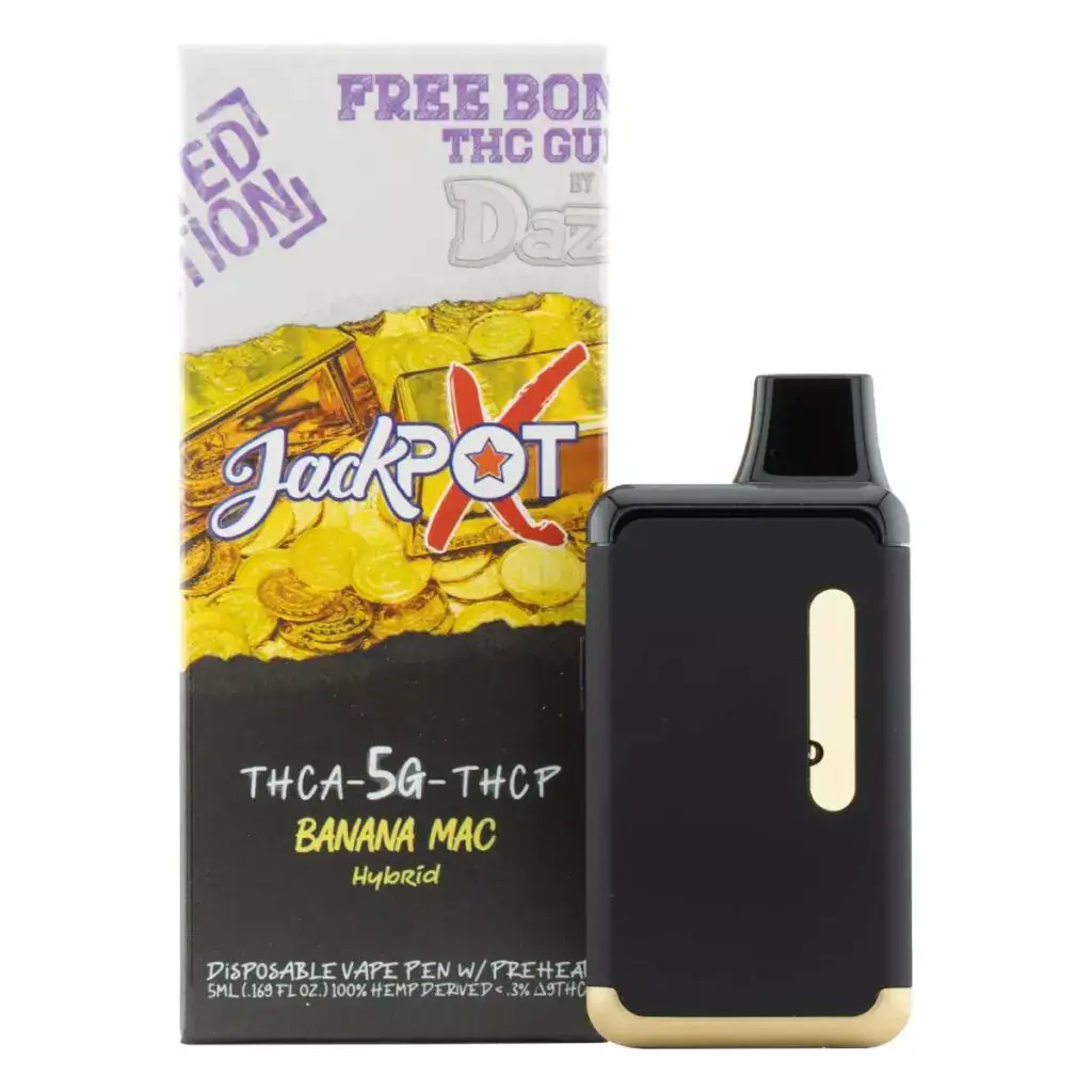 JackPotX THCa Disposable Vape 5g Banana Mac