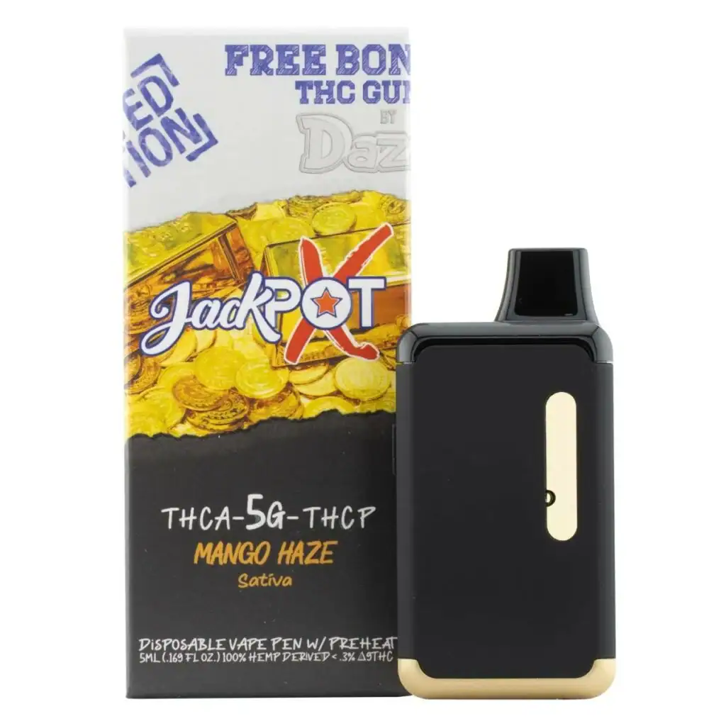 JackPotX THCa Disposable Vape 5g Mango Haze