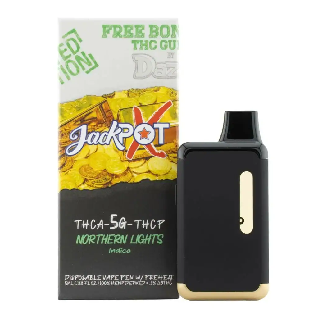 JackPotX THCa Disposable Vape 5g Northern Lights