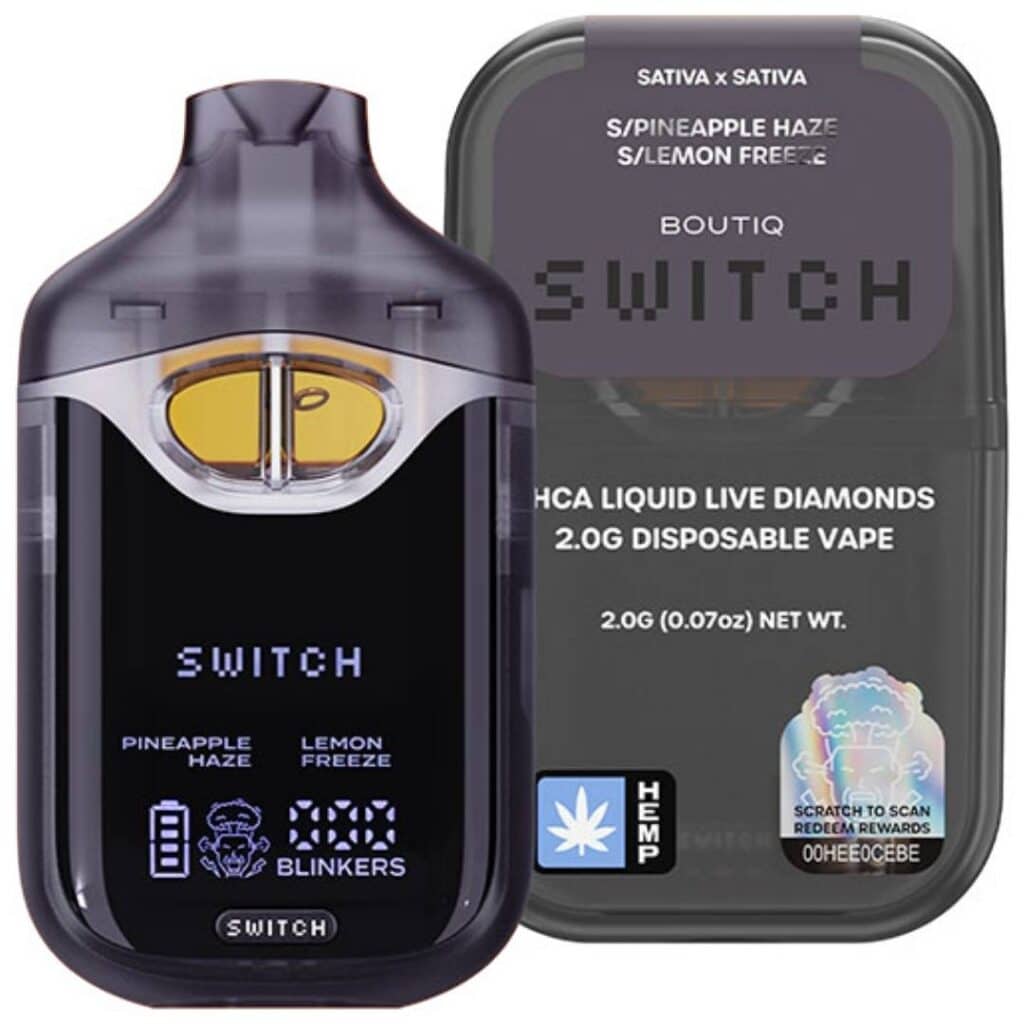 Pineapple Haze (S) x Lemon Freeze (S) - Boutiq Switch Liquid Diamond Disposable 2g