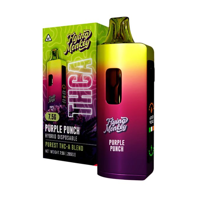 Flying Monkey Purest V2 THCa Blend Disposable 7.5g Adios MF (Sativa)
