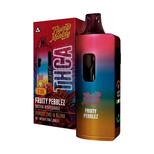 Flying Monkey Purest V2 THCa Blend Disposable 7.5g Fruity Pebblez (Sativa)