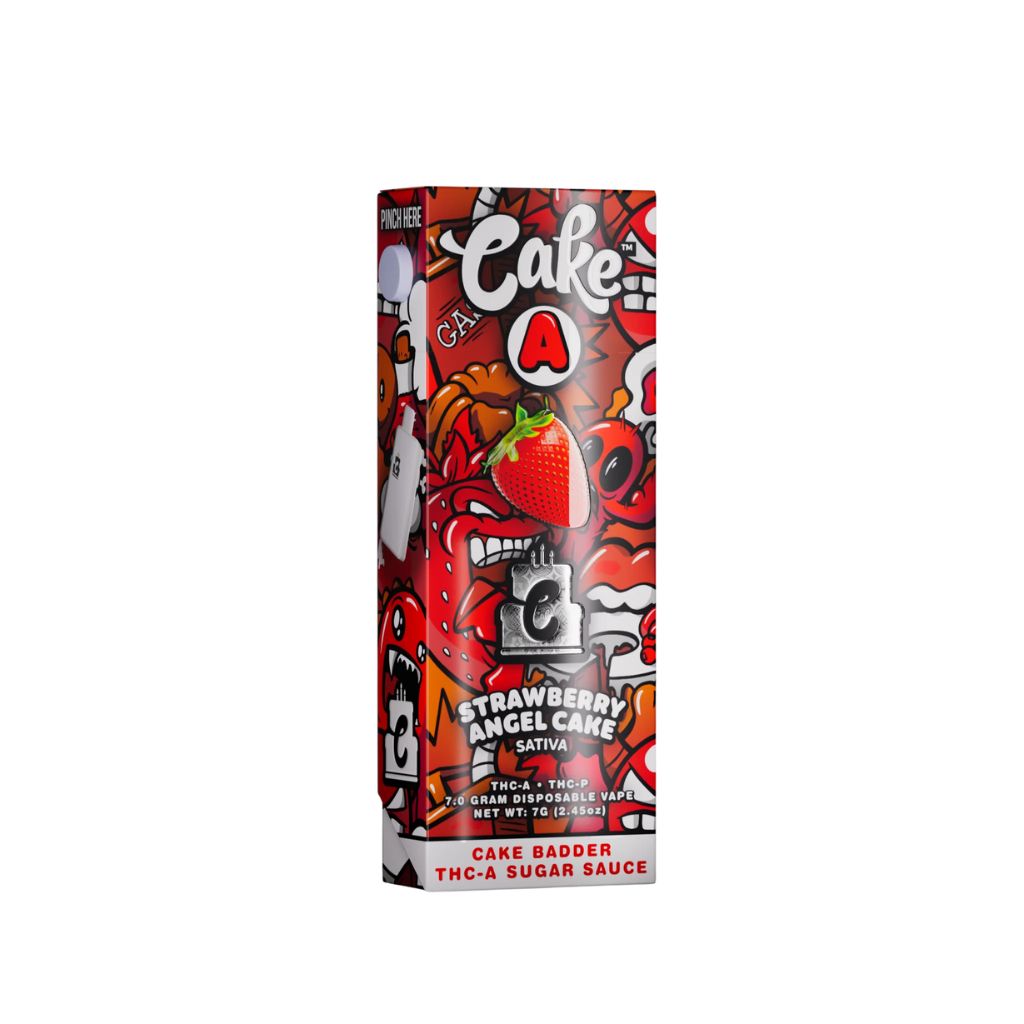 Cake A Dispsoable Vape 7g - Strawberry Angel Cake (Sativa)