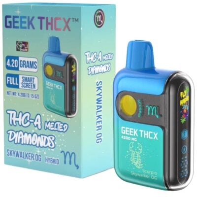 Geek THCX Pulse Pro THCa Melted Diamonds Disposable 4.2g Geek THCX Pulse Pro THCa Melted Diamonds Disposable 4.2g - Skywalker OG (Hybrid)