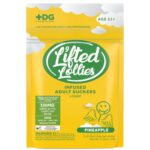 Lifted Lollies 150mg D9 Infused Suckers 5pk - Pineapple