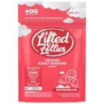 Lifted Lollies 150mg D9 Infused Suckers 5pk - Watermelon