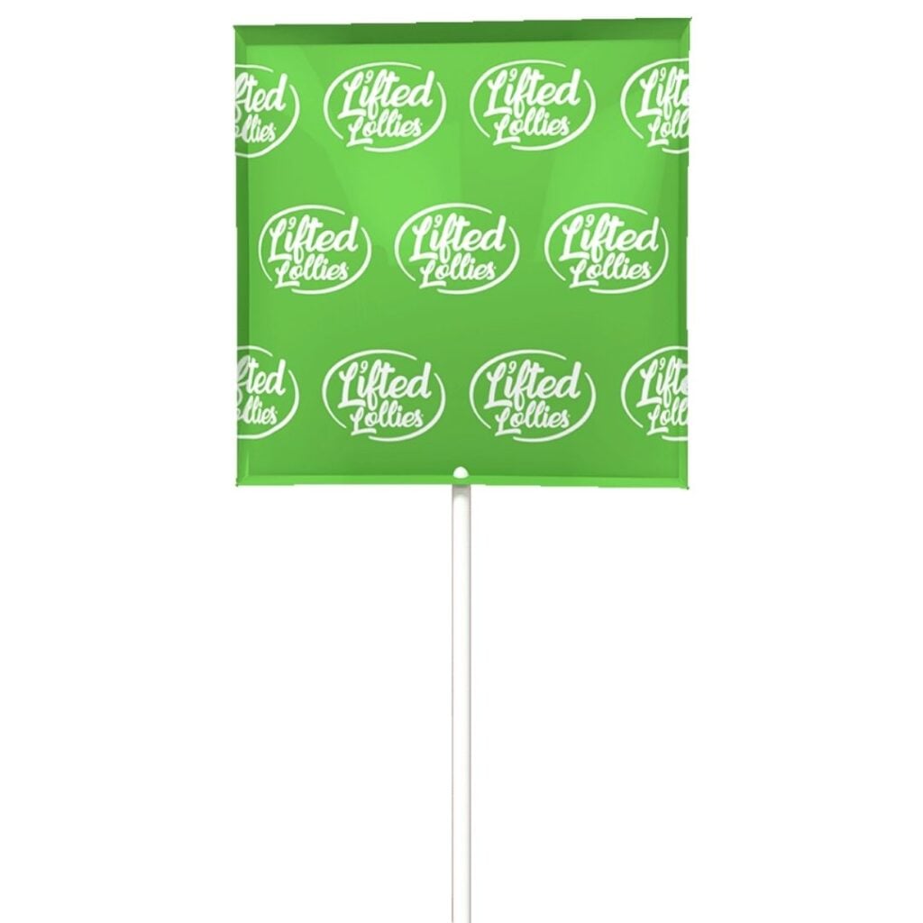 Lifted Lollies 30mg D9 Infused Suckers Sour Apple