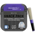Boutiq Infused Minis Pre-Roll 2.5g 5pc - Passion Fruit + Grapefruit Haze Resin (Sativa)