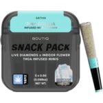 Boutiq Infused Minis Pre-Roll 2.5g 5pc - Pina Colada + Blueberry Resin (Sativa)