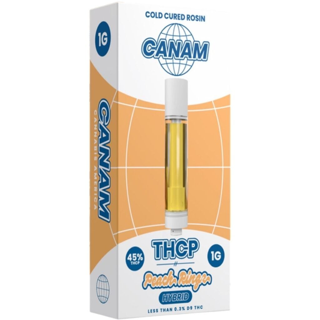 CANAM THCP Cartridge 1g Peach Ringz (Hybrid)