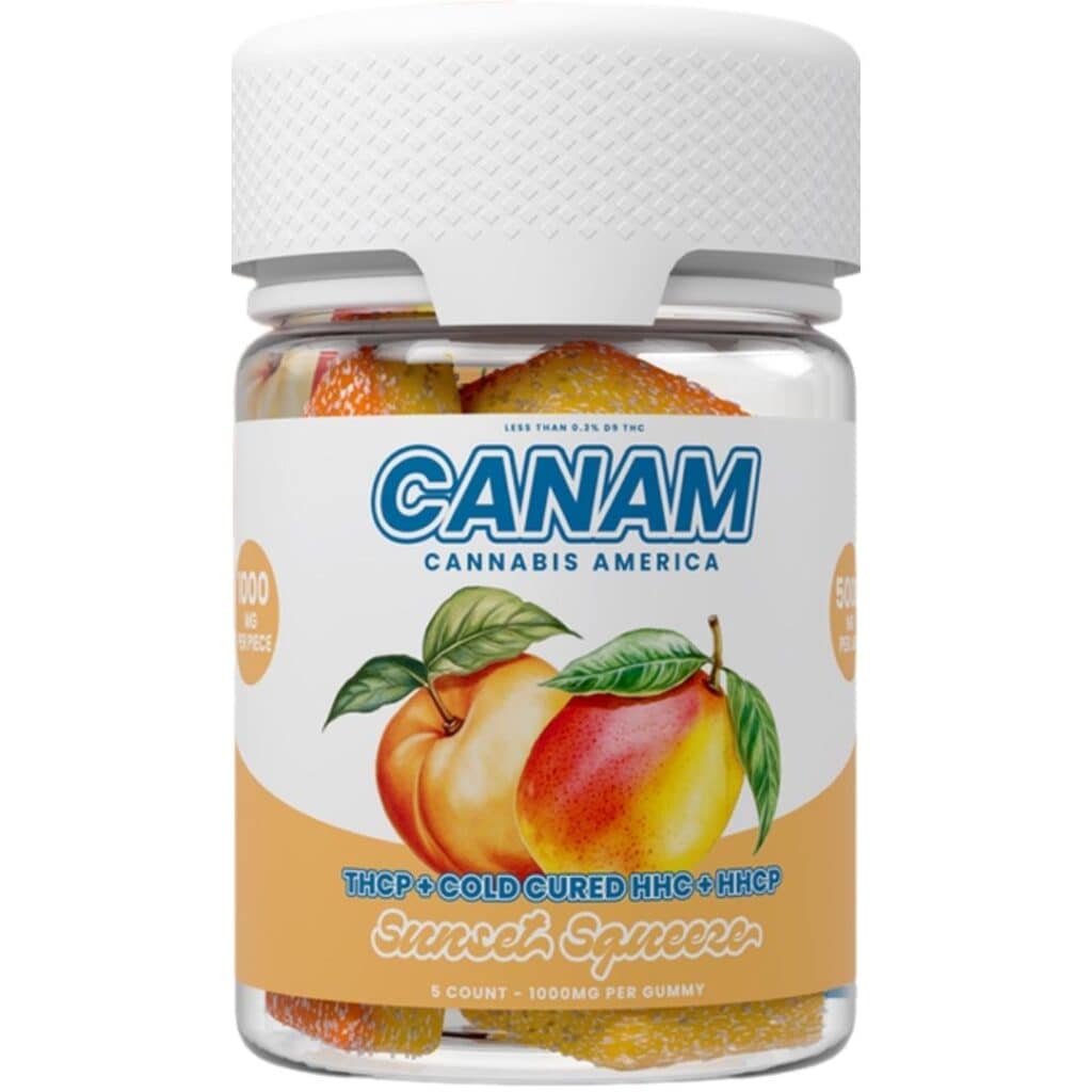 CANAM THCP Gummies 5000mg 5pc Sunset Squeeze