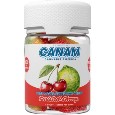 CANAM THCP Gummies 5000mg 5pc - Twisted Cherry