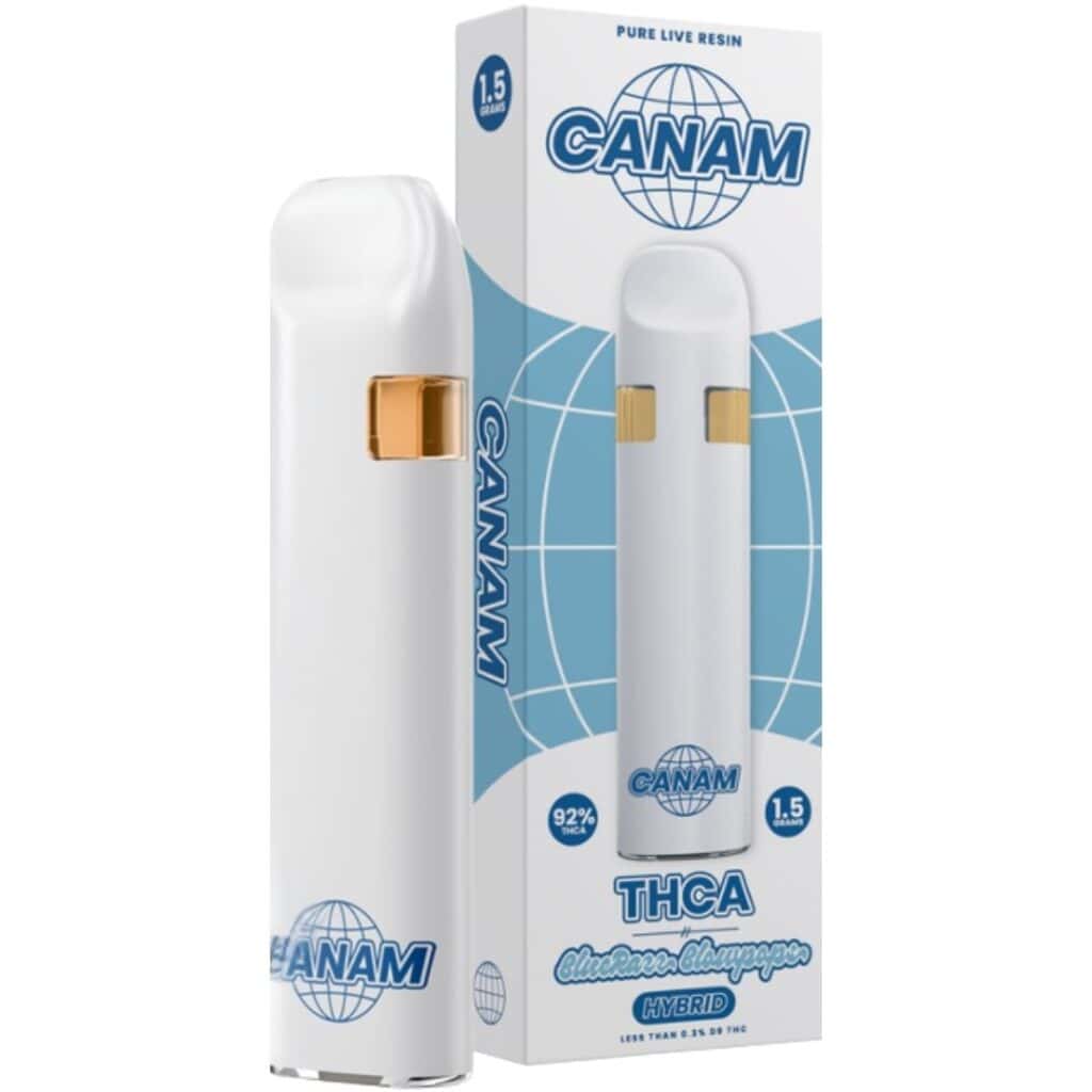 CANAM THCa Disposable 1.5g - Blue Razz Blowpops (Hybrid)
