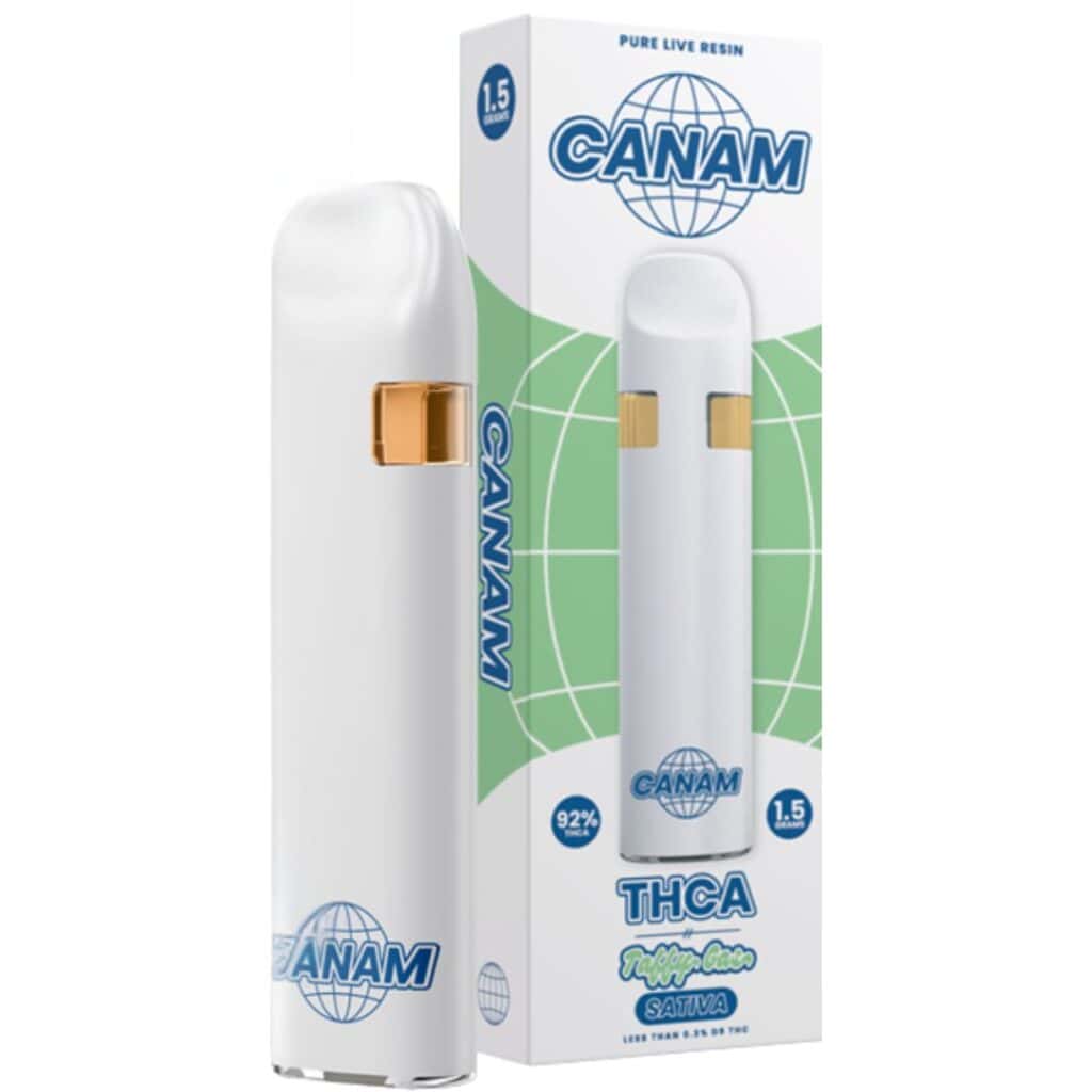 CANAM THCa Disposable 1.5g Taffy Gas (Sativa)