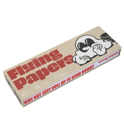 Flying Cones 1-1/4 Size Paper Cones 6pc Flying Cones 1-1-4 Size Paper Cones 6pc - White