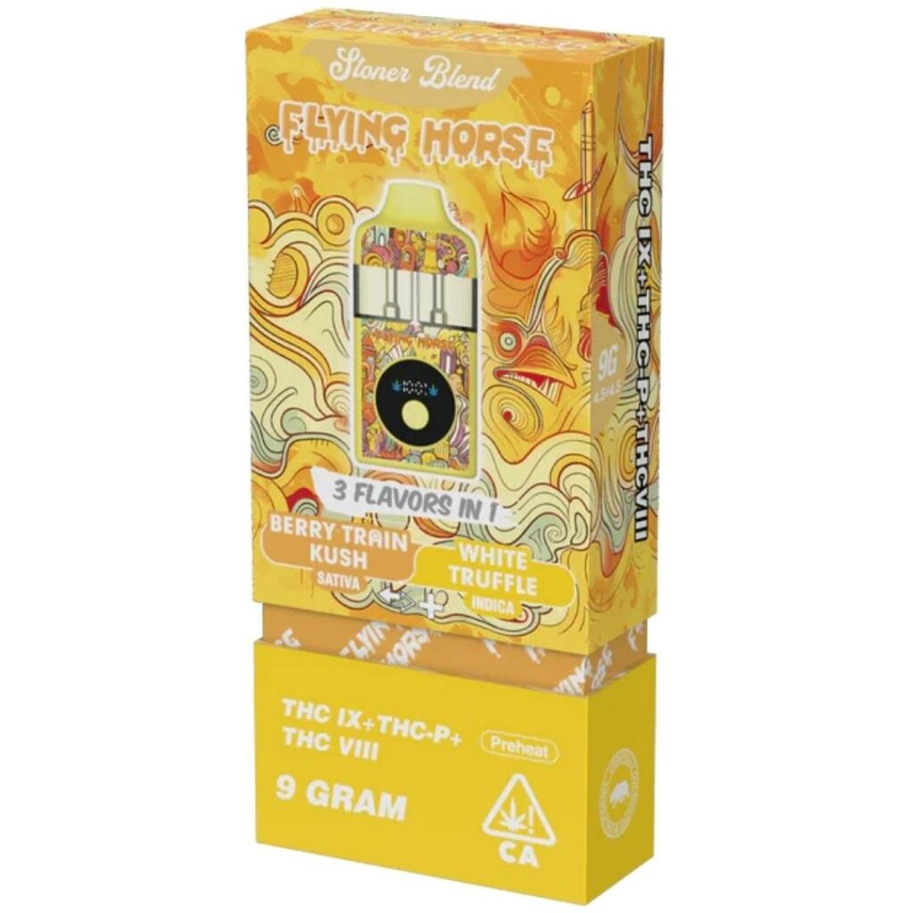 Flying Horse Stoner Blend Disposable 9g - Berry Train Kush (S) + White Truffle (I)