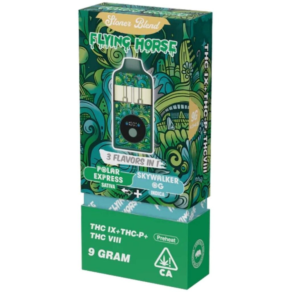 Flying Horse Stoner Blend Disposable 9g Polar Express (Sativa) x Skywalker OG (Indica)