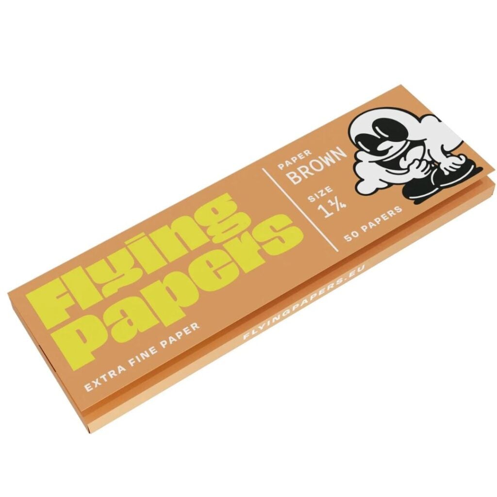 Flying Papers 1-1/4 Size Rolling Papers 50pc Brown