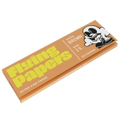 Flying Papers 1-1-4 Size Rolling Papers 50pc - Brown
