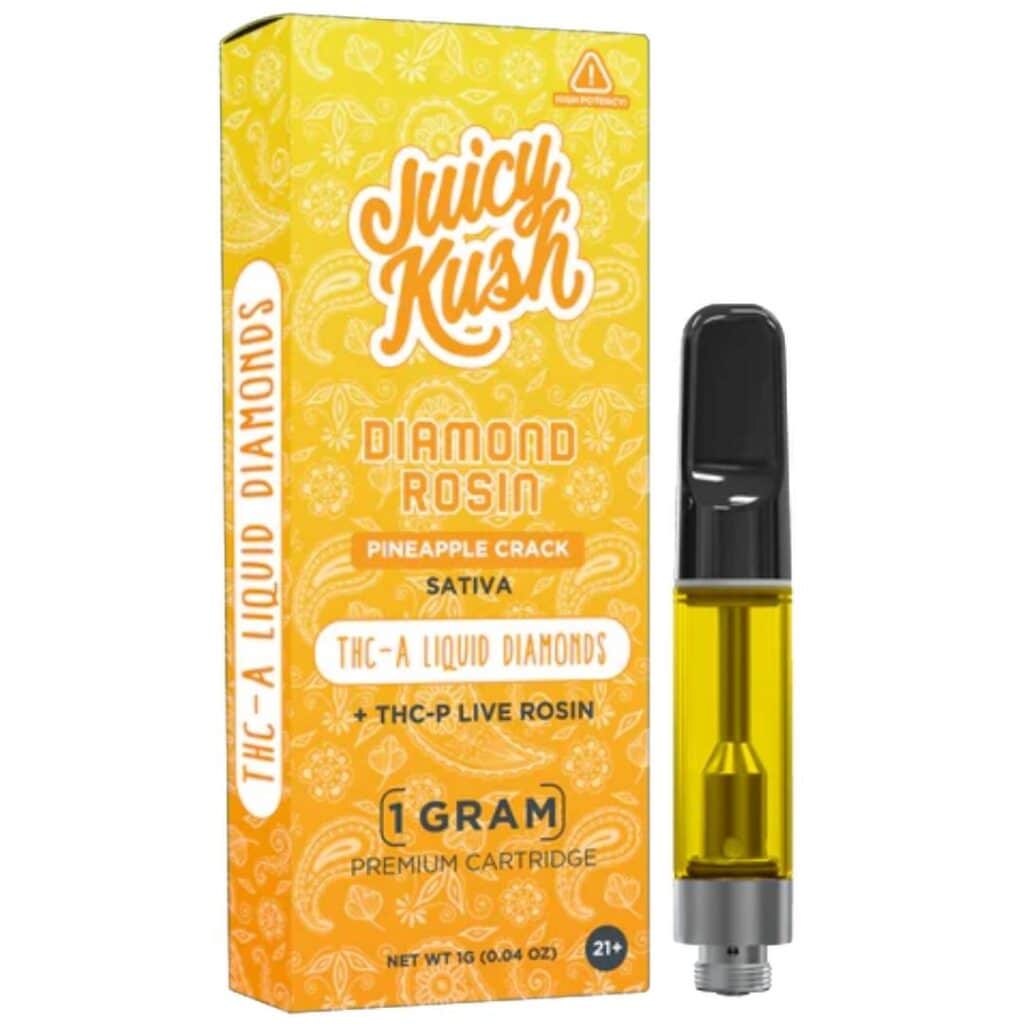 Juicy Kush Diamond Rosin Cartridge 1g Pineapple Crack (Sativa)