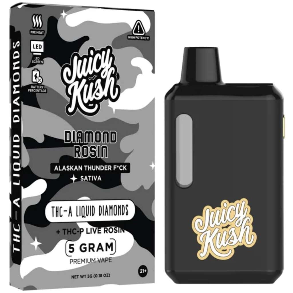 Juicy Kush Diamond Rosin Disposable 5g Alaskan Thunder F*ck (Sativa)