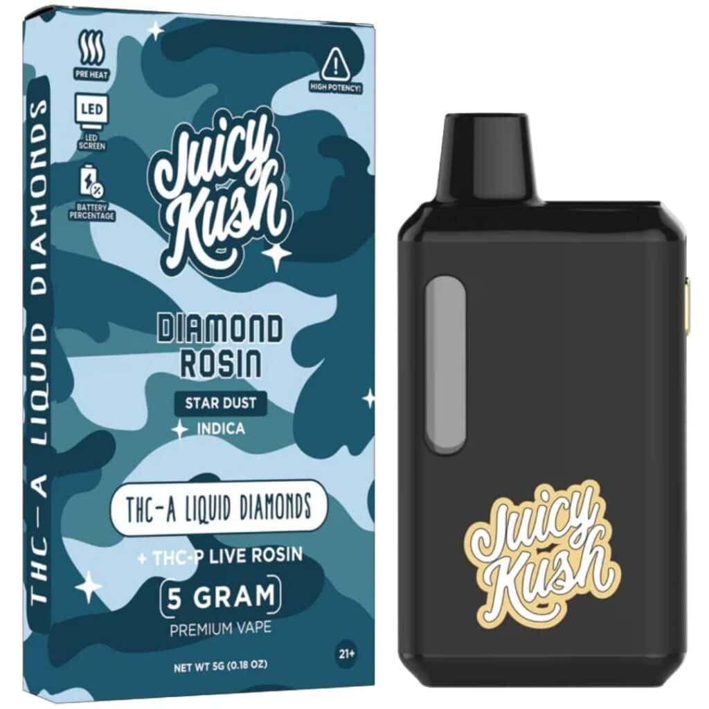 Juicy Kush Diamond Rosin Disposable 5g Star Dust (Indica)