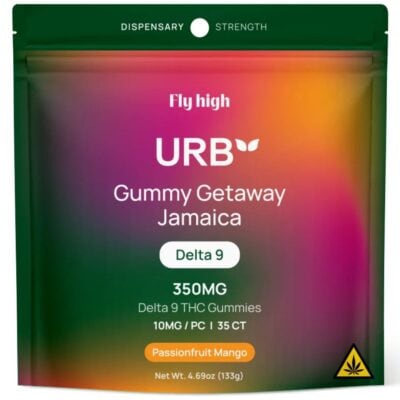 Urb Gummy Getaway Jamaica Gummies 35pc Urb Gummy Getaway Jamaica Gummies 35pc - Passion Fruit Mango