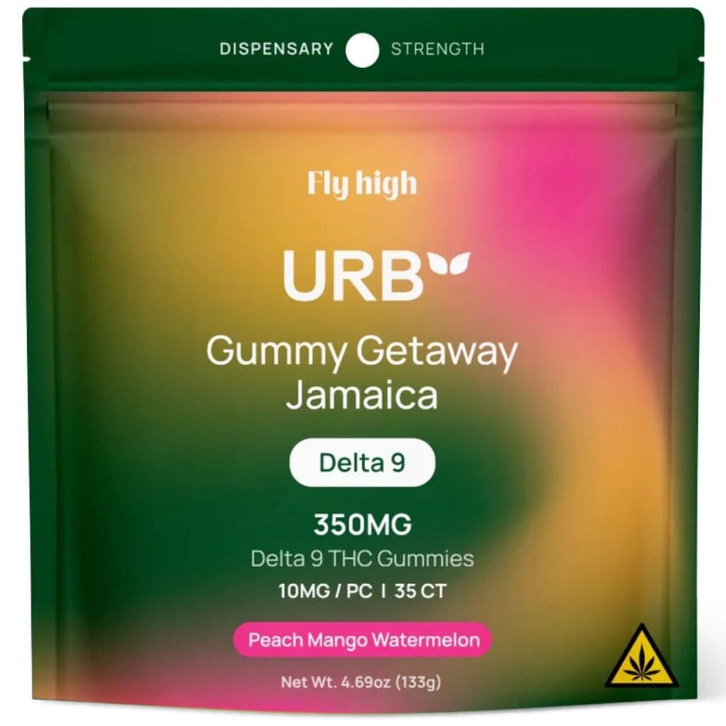Urb Gummy Getaway Jamaica Gummies 35pc - Peach Mango Watermelon