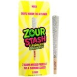 Zour Stash THCa Liquid Diamonds Pre-rolls 4g 2ct - Strawberry Lemonade (Indica)