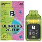 Blinkers 2g FLIP Dual Chamber Disposable - Green Apple Diesel (S) x Blue Nerdz (H)