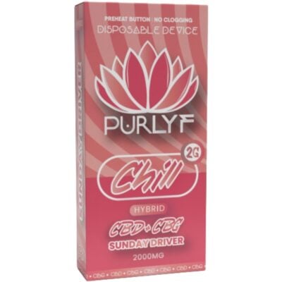 Purlyf CBD Disposable Vape 2g Purlyf CBD Disposable Vape 2g - Sunday Driver