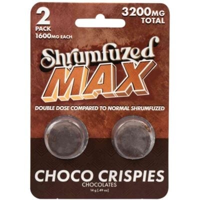Shrumfuzed MAX Nootropic Mushroom Chocolates 2ct Shrumfuzed MAX Nootropic Mushroom Chocolates 2ct - Choco Crispies