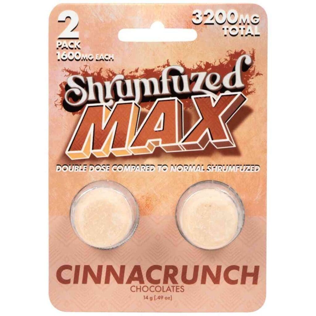 Shrumfuzed MAX Nootropic Mushroom Chocolates 2ct Cinnacrunch
