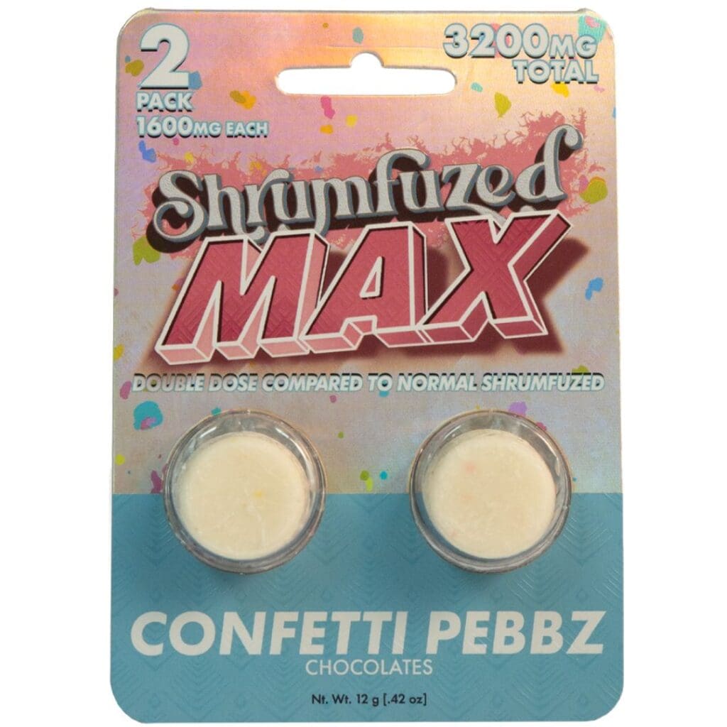 Shrumfuzed MAX Nootropic Mushroom Chocolates 2ct - Confetti Pebbz