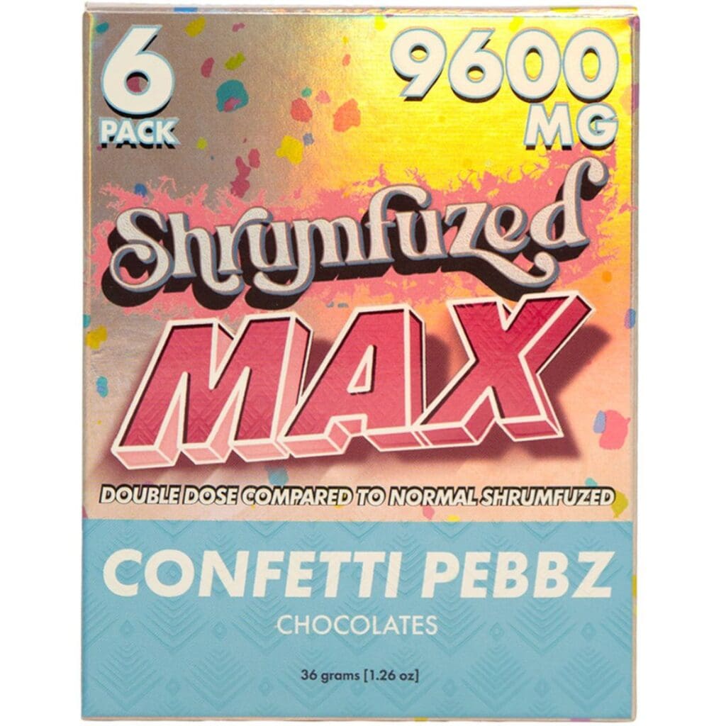 Shrumfuzed MAX Nootropic Mushroom Chocolates 6ct - Confetti Pebbz