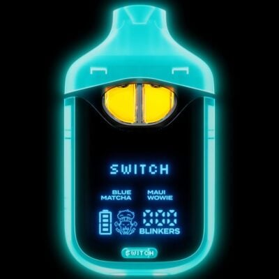 Boutiq Switch V4 Glow Edition Disposable 2g Boutiq Switch V4 Glow Edition Disposable 2 gram - Blue Matcha (S) x Maui Wowie (S)