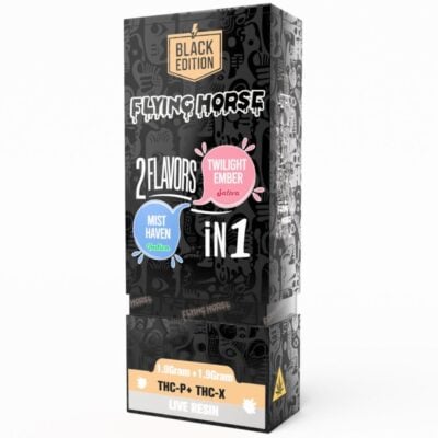 Flying Horse Black Edition Disposable 3.8g Flying Horse Black Edition Disposable 3.8g - Mist Haven (I) + Twilight Ember (S)