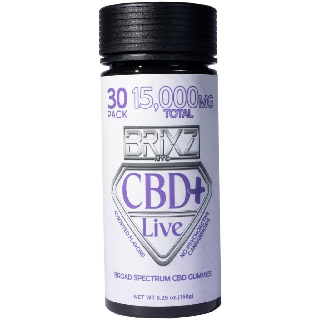 BRIXZ CBD+ LIVE Gummy 500mg 30pk
