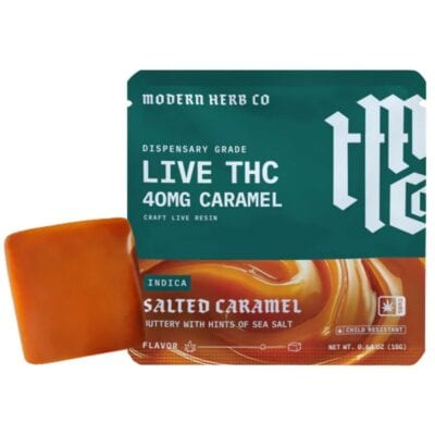 Modern Herb Co Delta-9 Live Resin Caramel Edible 1ct - Knockout