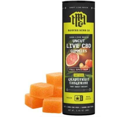 Modern Herb Co CBD Live Resin Gummies 5ct - Grapefruit Tangerine (Sativa)