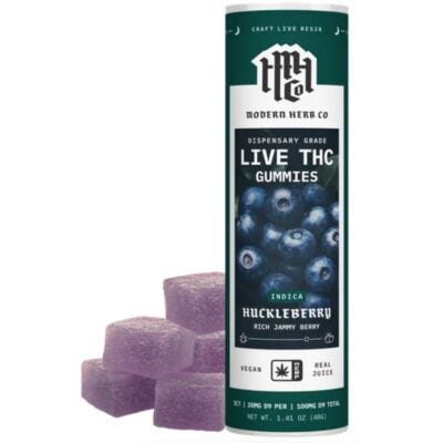 Modern Herb Co Live D9 20mg Gummies 5ct - Oregon Huckleberry (Knockout)