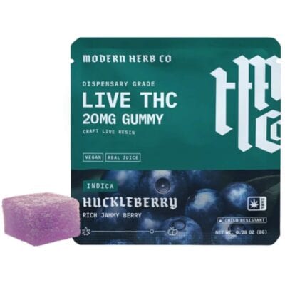 Modern Herb Co Live D9 20mg Gummy 1ct Oregon Huckleberry (Knockout)