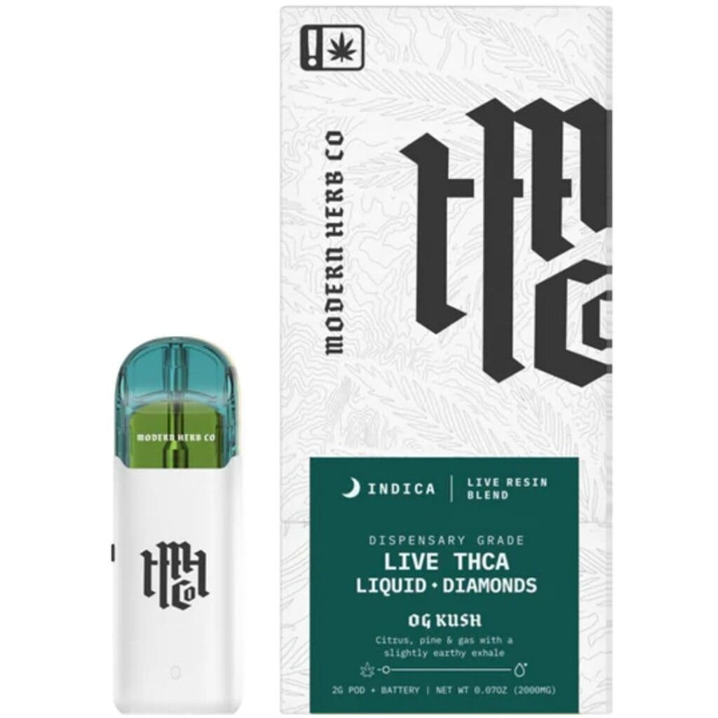 Modern Herb Co THCa Live Resin Liquid Diamonds Pod Kit 2g OG Kush (Indica)